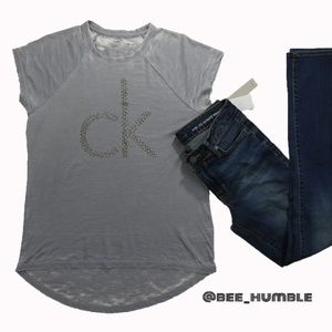 🆕🚺CALVIN KLEIN Distressed Tee